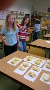 Společná svačina 8. třídy - bramborový salát